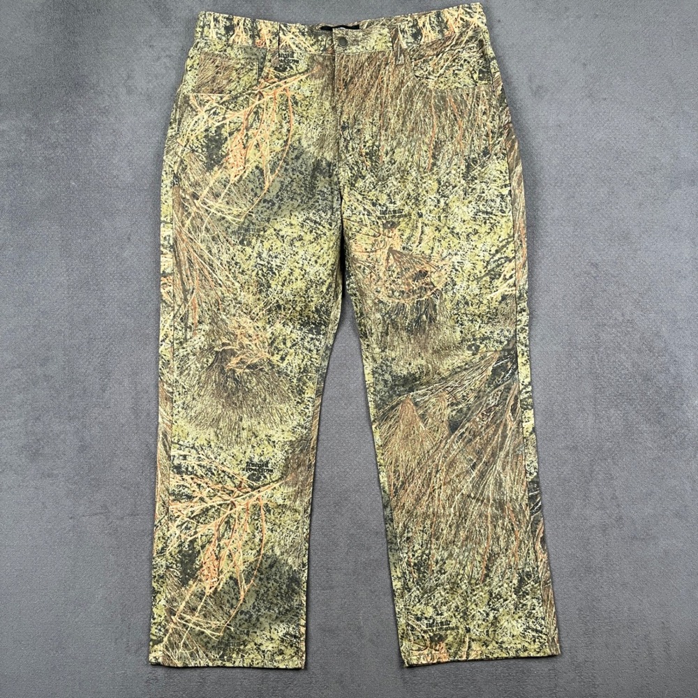 Mossy Oak 5 Pocket Jean Mens 36x30 MO Brush Camo Hunting Pants NEW